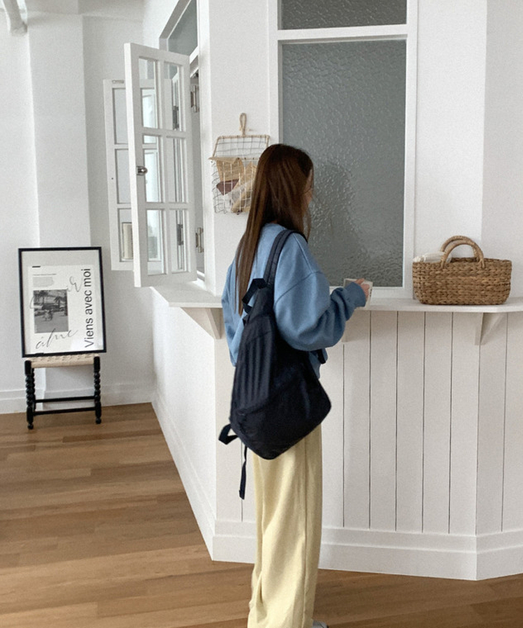 コットンプリントスウェット SKY BLUE