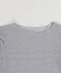 レースレイヤード長袖トップス