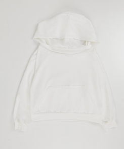 フードオフショルダートップス