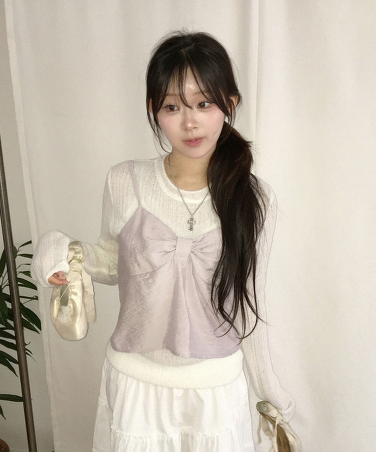 リボンビスチェ LAVENDER