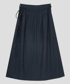 ストラップシフォンロングスカート