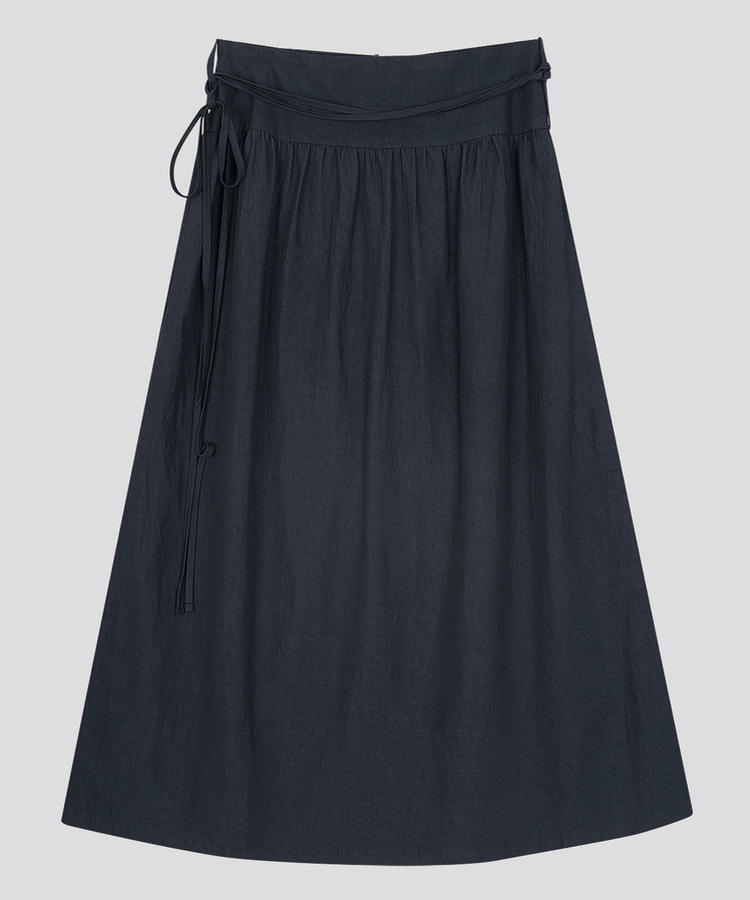 ストラップシフォンロングスカート