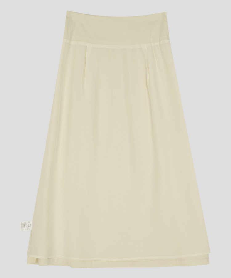 ストラップシフォンロングスカート