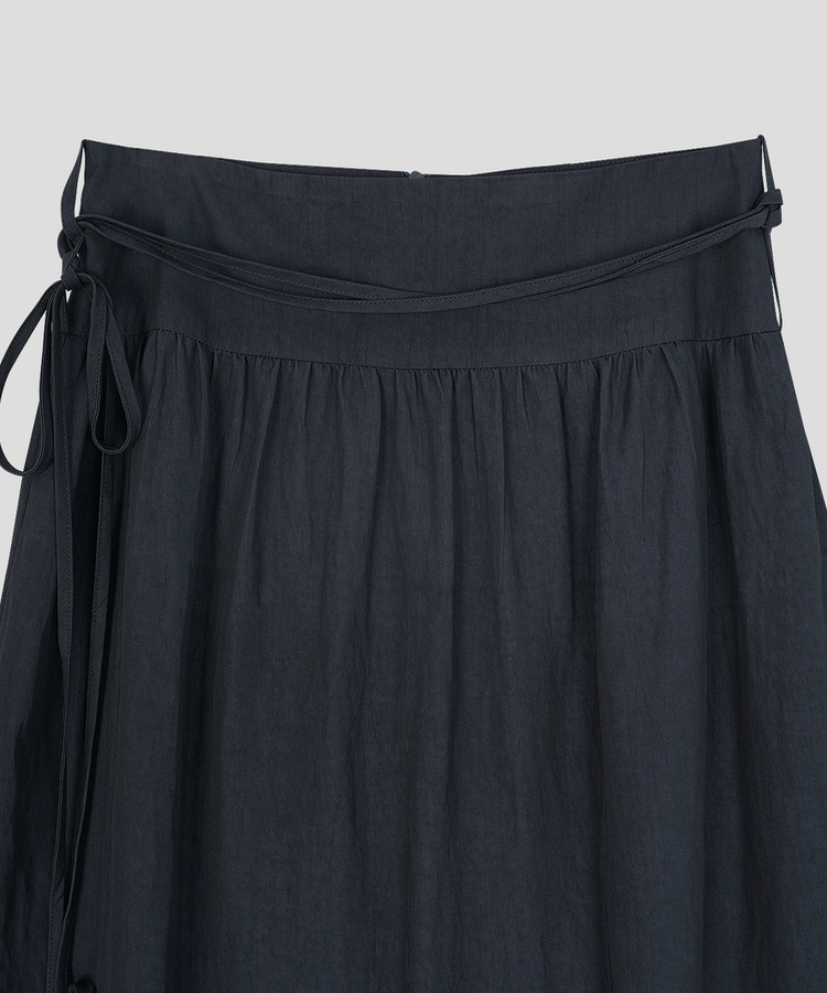 ストラップシフォンロングスカート