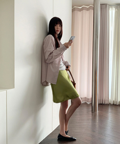 ベーシックチェックシャツ COTTON PINK