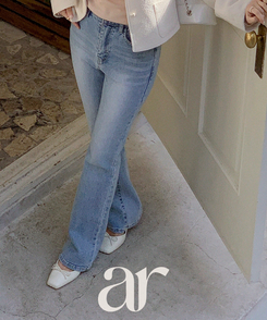 リボン メリージェーン フラットシューズ Ivory