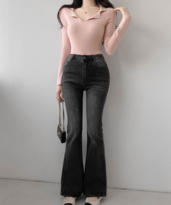 リブニットTシャツ(5color) PINK