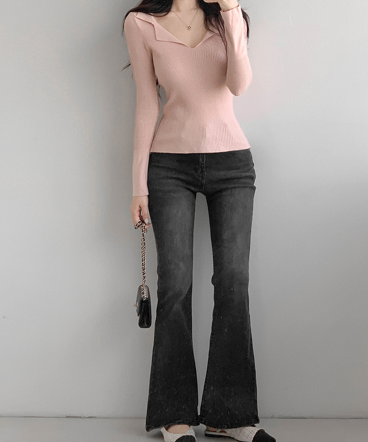 リブニットTシャツ(5color) PINK