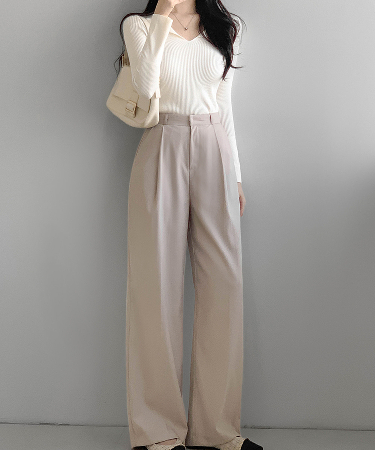 リブニットTシャツ(5color) IVORY