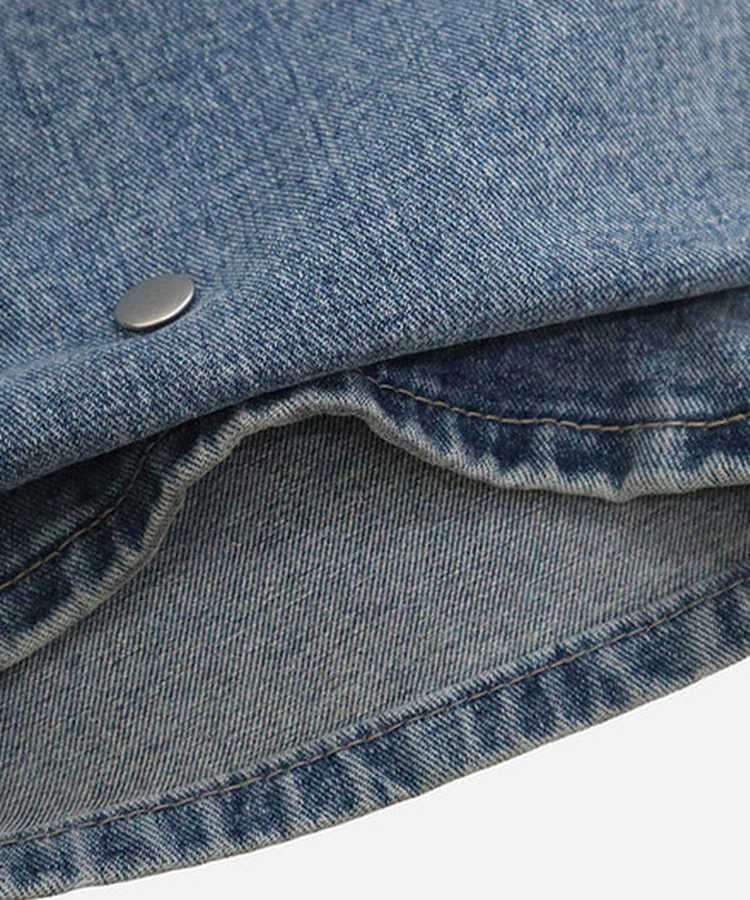 ハートポイントウォッシュデニムバルーンパンツ