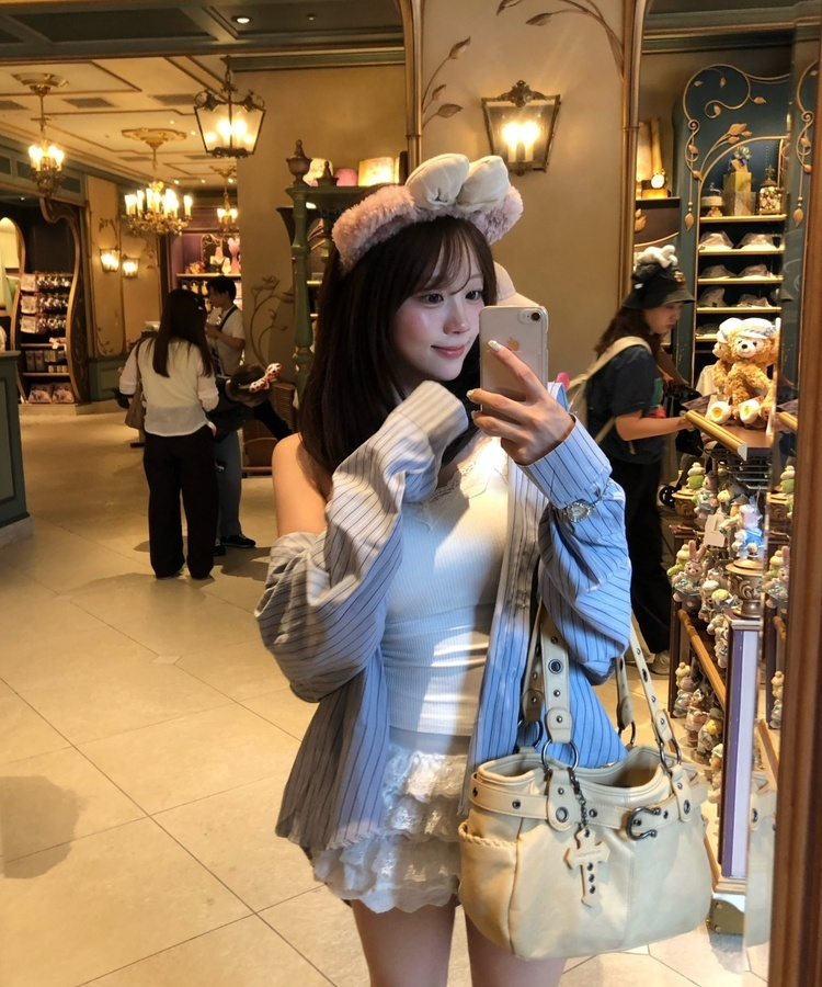 하트 비쥬 브레이슬릿 워치 실버