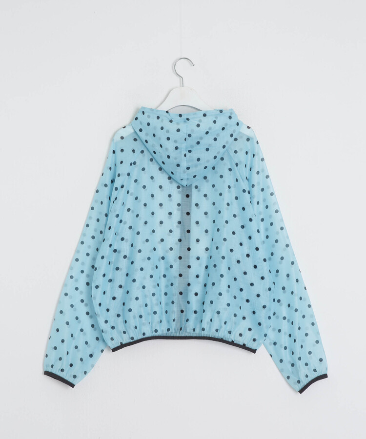 ドット柄シアーライトアウター