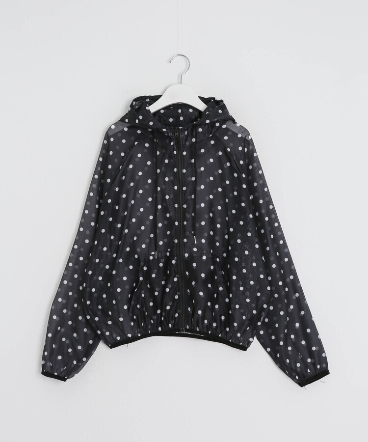 ドット柄シアーライトアウター