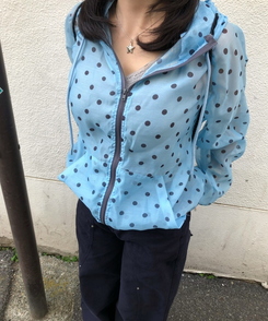 ウェーブ切り替えワイドパンツ NAVY