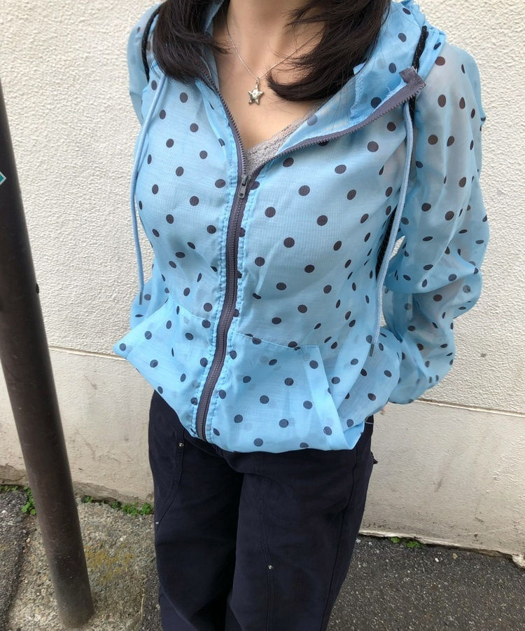 ウェーブ切り替えワイドパンツ NAVY