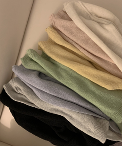 ボートネックオフショルダーシアーニット(7color)