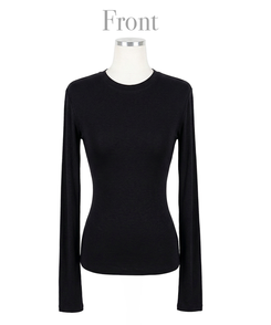 シンプルスリム長袖Tシャツ(5color)