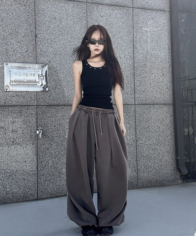 トラックラインワイドトレーニングパンツパンツ BROWN