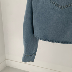 【SET】ルーズフィットデニムシャツ＋ワイドデニムパンツ