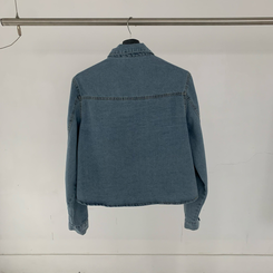 【SET】ルーズフィットデニムシャツ＋ワイドデニムパンツ