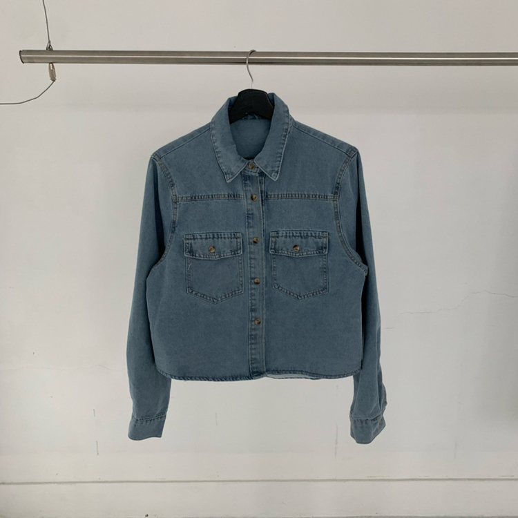 【SET】ルーズフィットデニムシャツ＋ワイドデニムパンツ