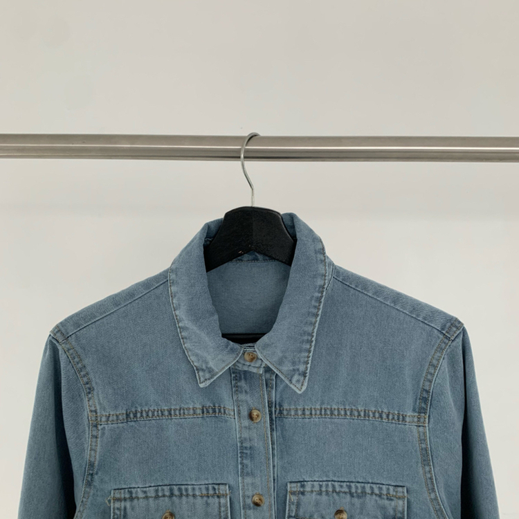 【SET】ルーズフィットデニムシャツ＋ワイドデニムパンツ