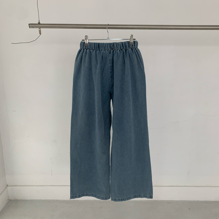 【SET】ルーズフィットデニムシャツ＋ワイドデニムパンツ