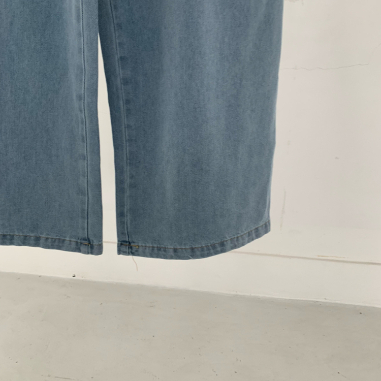 【SET】ルーズフィットデニムシャツ＋ワイドデニムパンツ