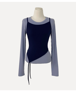 칙스 긴팔티셔츠뷔스티에 셋업투피스 4color