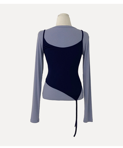 칙스 긴팔티셔츠뷔스티에 셋업투피스 4color