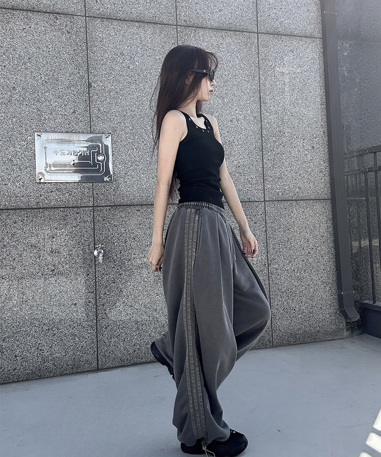 スタッズラウンドスリムキャミソール(7color) BLACK