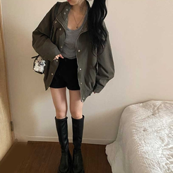 カジュアルヤッサンジャケット KHAKI