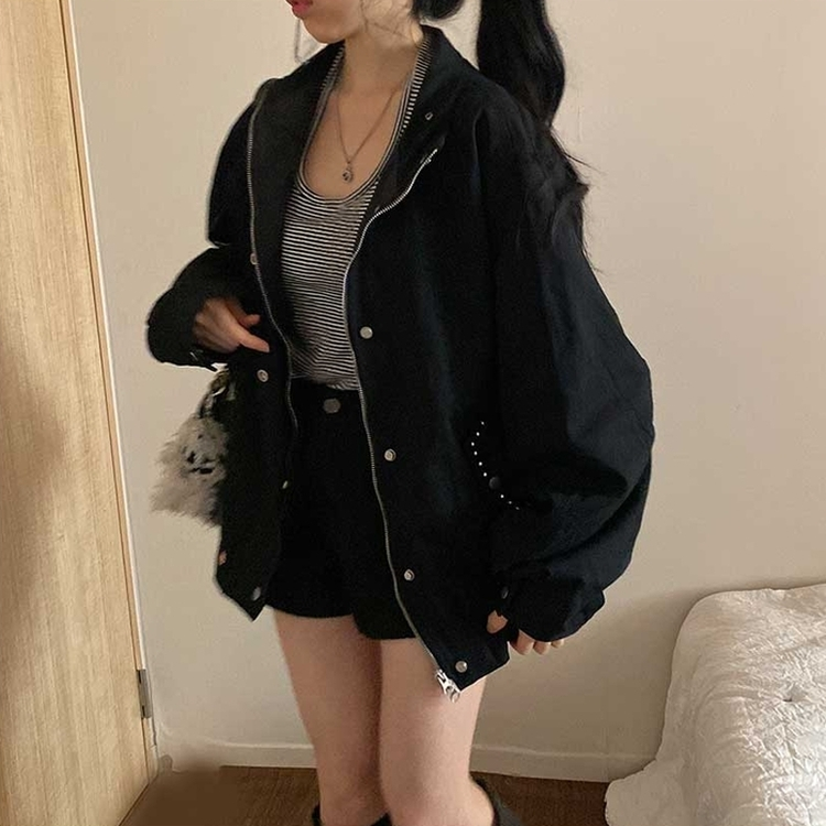 カジュアルヤッサンジャケット BLACK