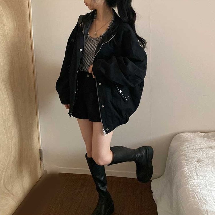 カジュアルヤッサンジャケット BLACK