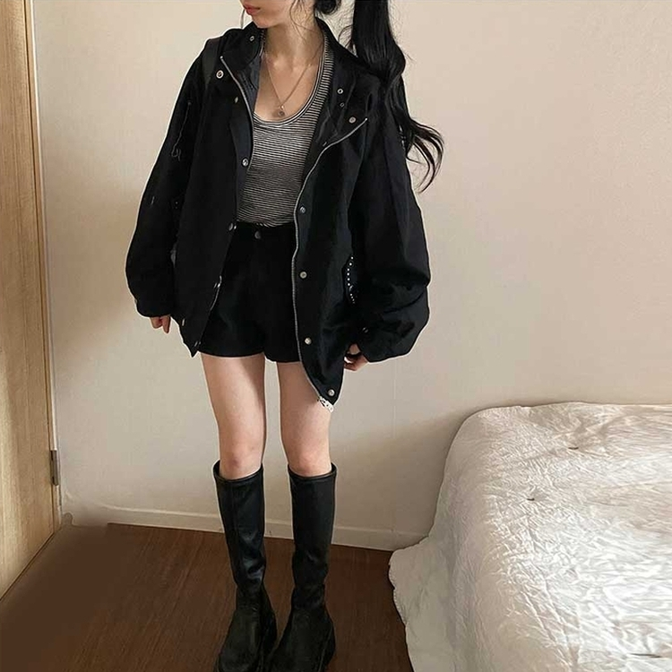 カジュアルヤッサンジャケット BLACK