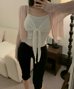 シースルーカーディガン(7color) PINK