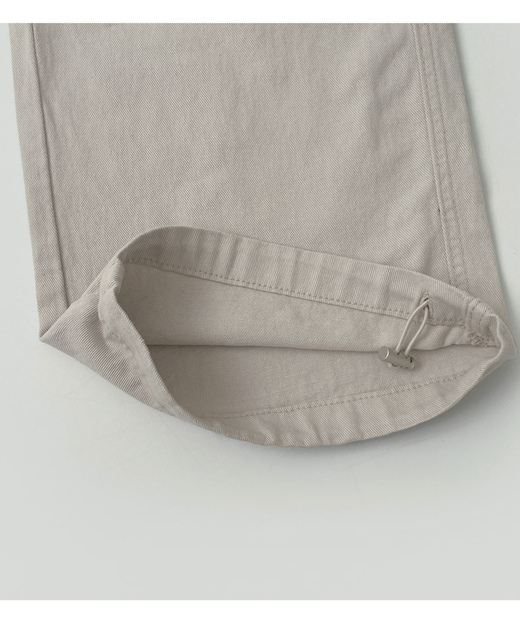 3XL코튼 투웨이 포켓 무릎 셔링 와이드 밴딩 팬츠