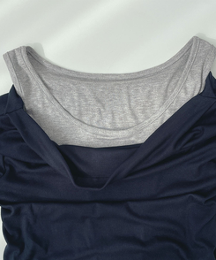 ドレープオフショルダーレイヤードTシャツ