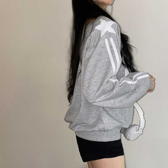 オフショルダーライントレーナー MELANGE