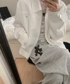 カラーポケットジャケット WHITE