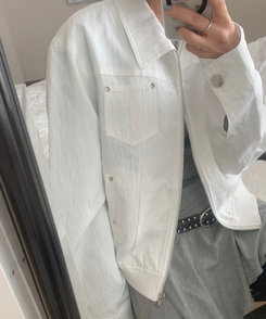 カラーポケットジャケット WHITE