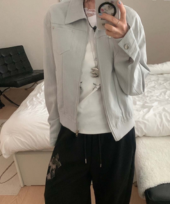 カラーポケットジャケット GREY