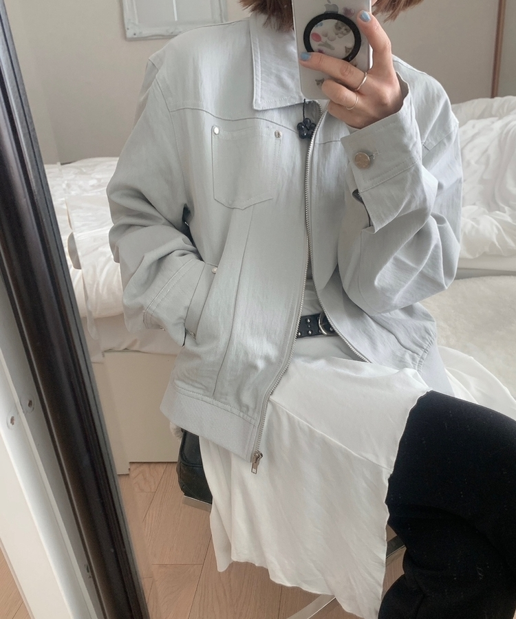 カラーポケットジャケット GREY