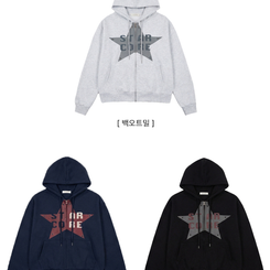 ビンテージスターフードジップアップ