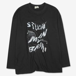 ビンテージレタリング長袖Tシャツ