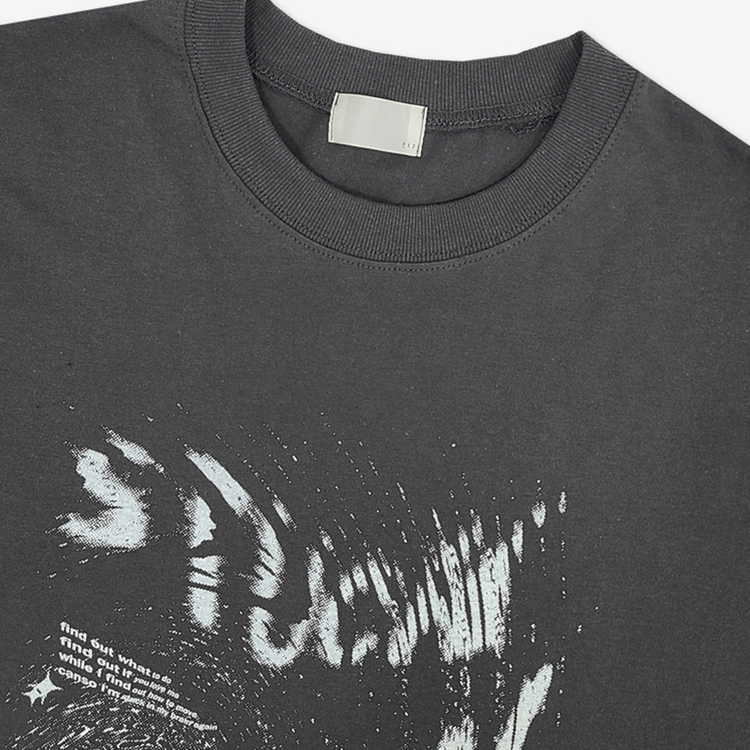 ビンテージレタリング長袖Tシャツ