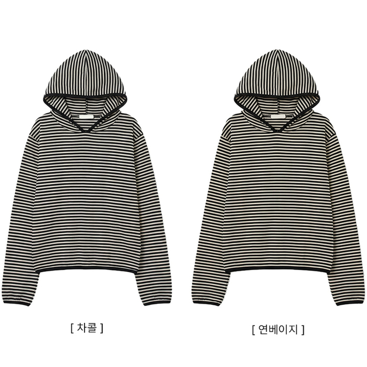 カジュアルボーダーフードT