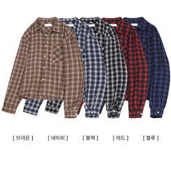 ベーシックチェックシャツ(5color)