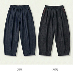 チェックポケットバルーンパンツ