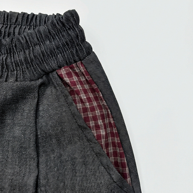 チェックポケットバルーンパンツ